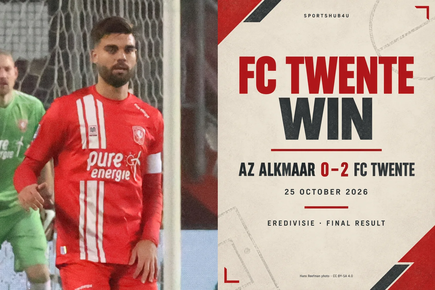 FC Twente beat AZ Alkmaar 2–0 with late goals